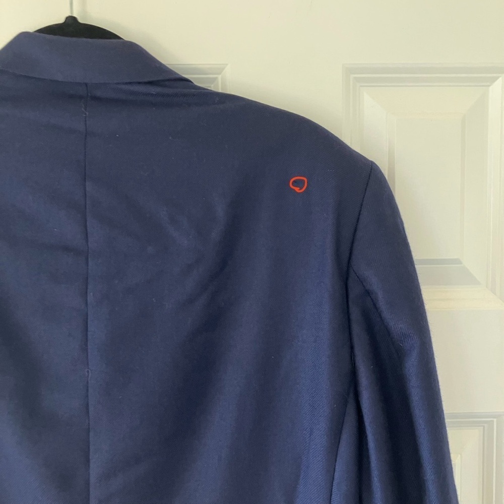 Jack Victor Saks Fifth Ave Men’s Navy 100% Worsted Cashmere Jacket Coat (40S) - Picture 9 of 10